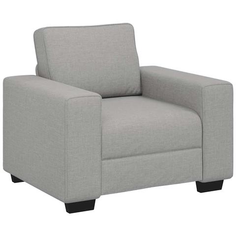 Divano Sedia Grigio Nuvola 55 cm in Tessuto - Foto 1