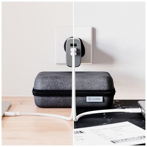 WCM3X67-SGR Caricabatterie per dispositivi mobili Computer portatile, Smartphone, Tablet Grigio AC Ricarica rapida Interno - Foto 2