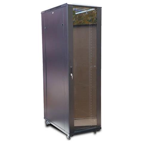 Extralink Armadio per montaggio su rack 42U 600x1000 Nero in piedi, Rack indipendenti, 42U, 1500 kg, Lucchetti, Griglie, Piedini regolabili - Foto 7
