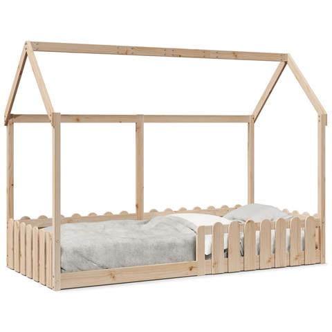 Giroletto per Bambini 90x190 cm in Legno Massello di Pino - Foto 1