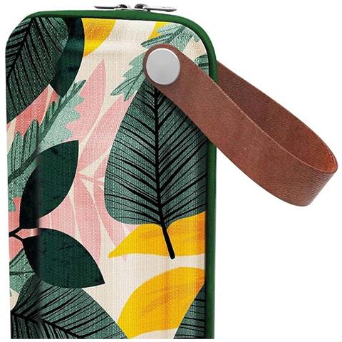 Porta Bottiglia 630ml Protezione Rigida Design Elegante, Verde Foresta - Foto 5