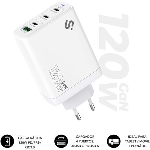 SUBCHG-6G1204 Caricabatterie per dispositivi mobili Universale Bianco AC Ricarica rapida Interno - Foto 1