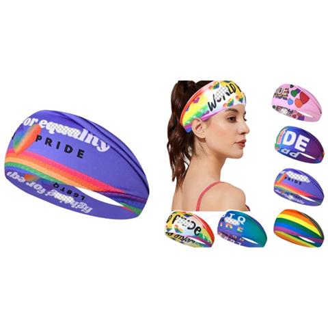 Fascia Sportiva Arcobaleno Assorbi-sudore - Perfetta Per Corsa, Yoga E Fitness Purple - Foto 2