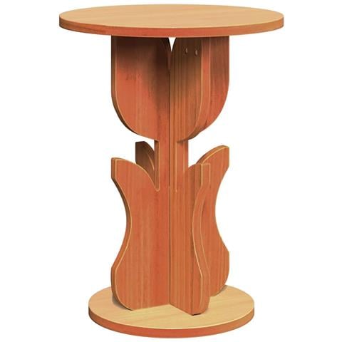 Tavolo laterale Cera marrone 39.5 x 39.5 x 53.5 cm - Foto 1