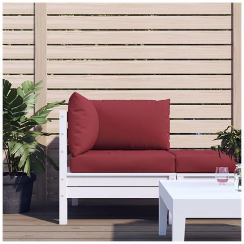 Cuscini per Pallet 3 pz Rosso Vino in Tessuto Oxford - Foto 2