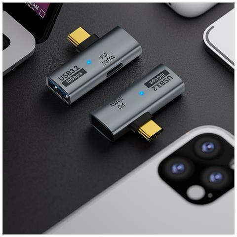 Adattatore Usb-c Multifunzionale 2-in-1: Ricarica Usb E Pd Da 100w Simultanea - Foto 4