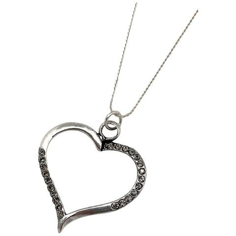 Collana Cuore Grigio In Argento 7-10 Micron - Foto 2