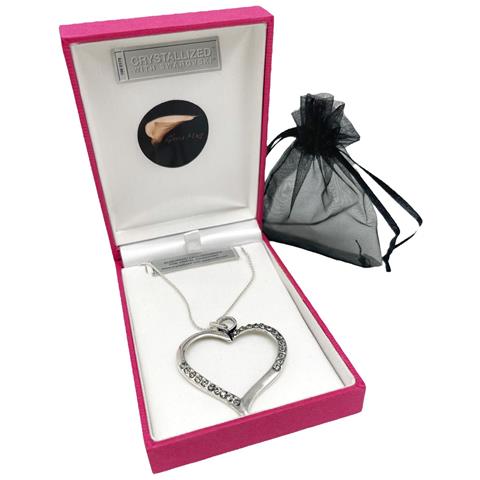 Collana Cuore Grigio In Argento 7-10 Micron - Foto 4