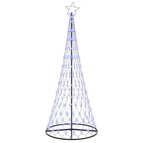 Albero di Natale LED con 290 LED Blu 100 x 100 x 250 cm Metallo - Foto 1