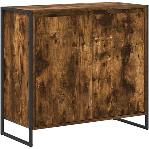 Mobile laterale Quercia Fumosa 79 x 36 x 75 cm - Foto 1