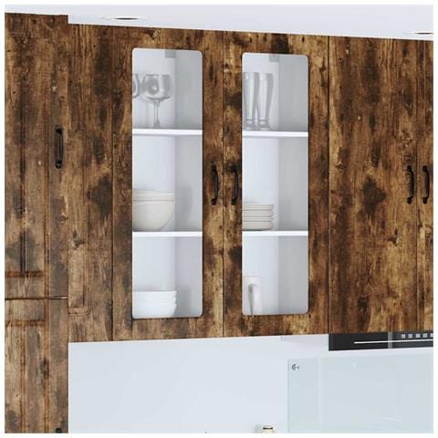 Pensile cucina Rovere fumé 40 x 31 x 100 cm Legno multistrato - Foto 2