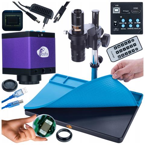 Set Microscopio Digitale Earth Pro Mcep-0.5x + Camera Tucana Pro Kmtp-hdmi-usbi + Tappetino Silicone 380x260mm - Alta Risoluzione, Zoom, Registrazione Immagini | Ideale Per Ricerca Avanzata E Analisi Dettagliata - Foto 1