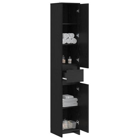 Mobile da Bagno Rovere Nero 30 x 33 x 190 cm - Foto 2