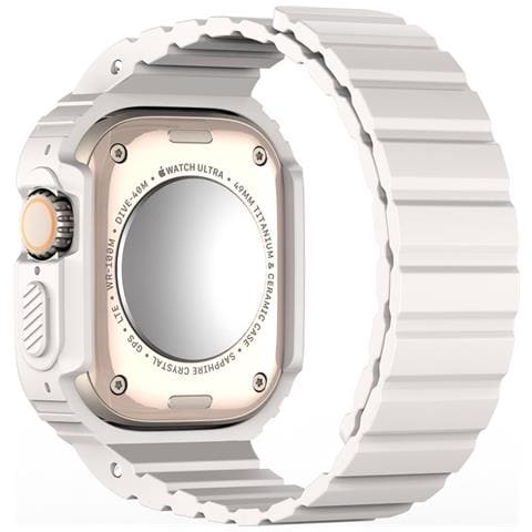 Cinturino Orologio per Apple Watch Ultra / Ultra 2 - Bianco Stellare - Foto 4