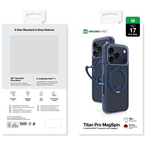 Custodia Per Iphone 17 Pro Max Blu Magsafe Amazingthing - Foto 1