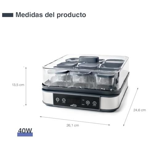 69439 - Yogurtiera Deva con tazze, 9 vasetti di vetro inclusi, - Foto 3