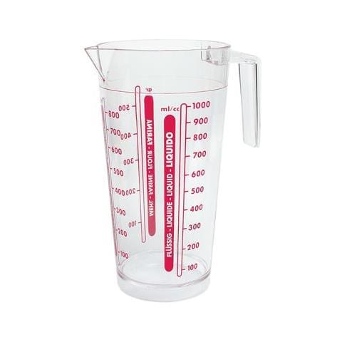 Caraffa in termoplastica per alimenti con scala graduata 1 lt - Foto 2