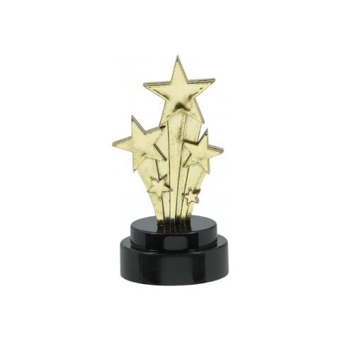 6 Statuette Con Stelle Cadenti Stile Hollywood Taglia Unica - Foto 3