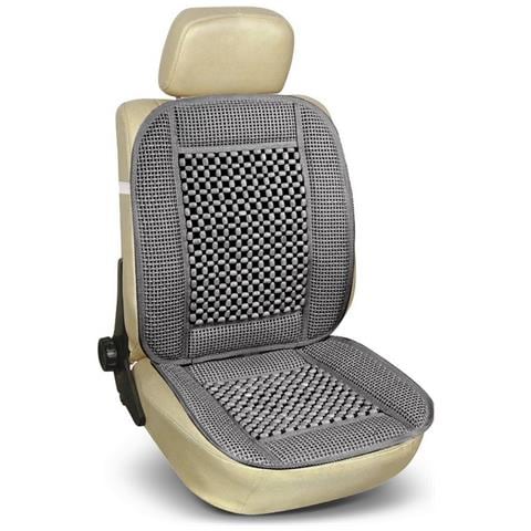 Schienale Massaggiante In Raffia E Legno ""california"" Grigio - Foto 1