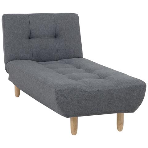 Chaise Longue In Tessuto Grigio Scuro Alsten - Foto 22