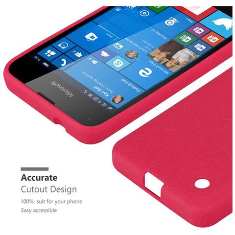 Custodia Compatibile Con Nokia Lumia 550 In Frost Rosso - Coperchio Protettivo In Silicone Tpu Flessibile - Foto 9