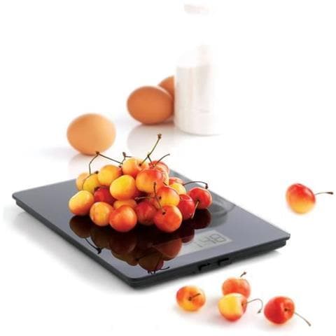 F76600 Bilancia Da Cucina In Vetro E Plastica 23 X 17 X 15 Cm : Nero - Foto 5