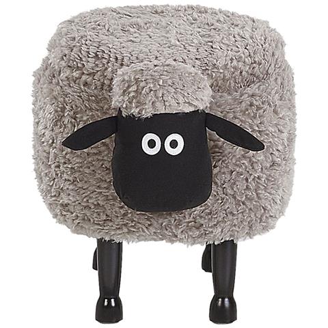 Pouf Animaletto In Tessuto Grigio Sheep - Foto 12