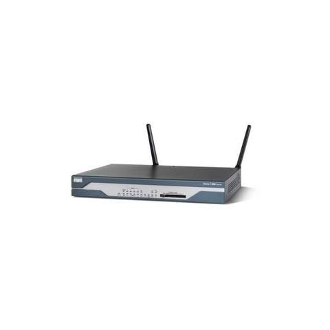 Router Cisco 1811 - 1U - 11 Porte - Sì - 1 Slots - Fast ethernet - Desktop, Rack-Montabile, Parato montabile - Foto 1