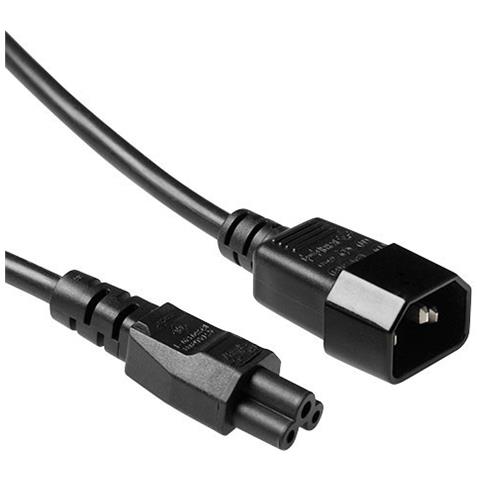 AK5218 0.5m Accoppiatore C5 Accoppiatore C14 Nero cavo di alimentazione - Foto 1