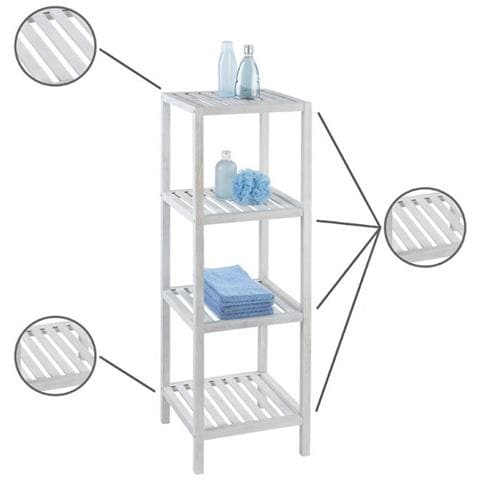 Cremagliera Bagno Norway White - 4 Livelli, Wenko - Foto 7