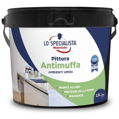 Pittura Antimuffa Bianca Da 2,5 Litri - Foto 1
