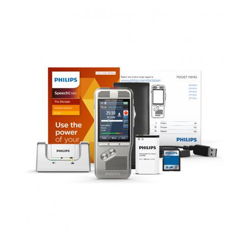 Dittafono Philips Pocketmemo Dpm8000 - Mic. 3d - Interruttore A Scorrimento - Abbo. Di 2 Anni A Speechexec Pro Dictate - Foto 1