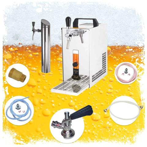Set Completo Sottopanchina Pygmy 20/k Con Pompa A Membrana Raffreddamento A Secco Inox 25 L /h Torre Erogatrice 1-via Green Line Adattatore Nc - Foto 6