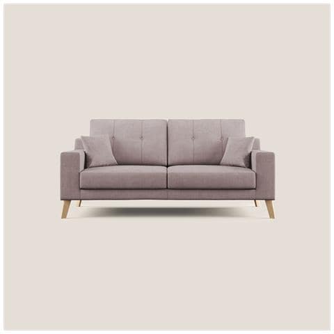 Danish Divano moderno in tessuto morbido impermeabile T02 186 cm rosa - Foto 3