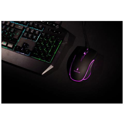 Kingpin Gaming Combo Set (tastiera Rgb Qwerty Italiana, Mouse A 7 Pulsanti Con Rgb E Mouse Pad Da Gaming) - Foto 4