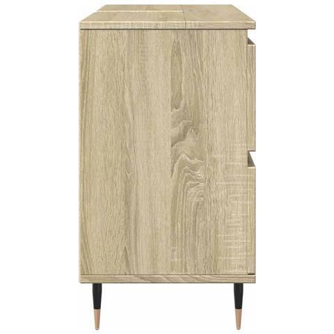 Mobile Da Bagno Rovere Sonoma 80x33x60 Cm In Legno Multistrato - Foto 10
