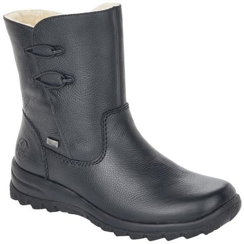 Black Casual Leather Boots Stivali Pelle Scarpe Donna Nero Eu 37, Z7172-00 - Foto 2