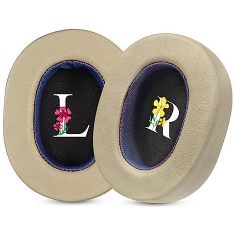 Cuscinetti Auricolari Di Ricambio Per Cuffie Sony Wh-1000xm5 - Champagne Con Pelle Di Agnello Viola - Foto 1