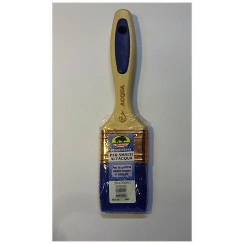 Pennello Per Smalti All'acqua Manico In Legno E Gomma Mis. 50 - Foto 1