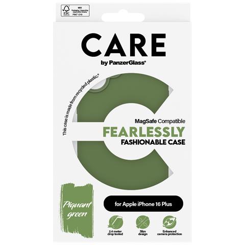 CARE by PG Green MagSafe iPhone16 6.7 custodia per cellulare Cover Trasparente - Foto 4