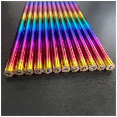 Set Di 12 Matite Di Legno Magic Rainbow - Foto 5