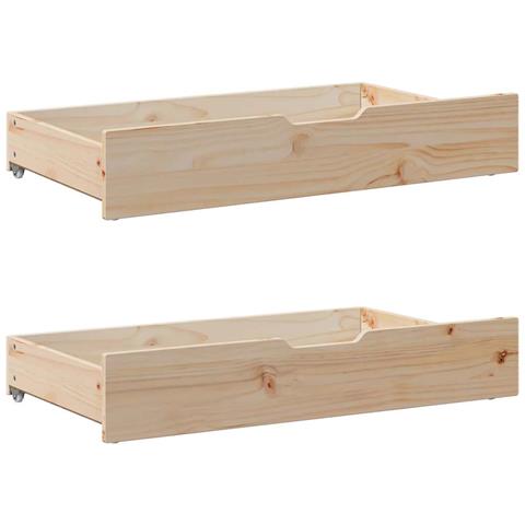 Letto senza Materasso 200x200 cm in Legno Massello di Pino - Foto 10