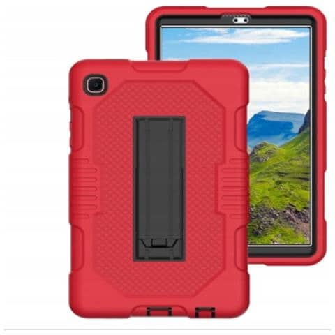 Custodia Robusta Per Huawei Matepad T8 Con Supporto - Rosso Vibrante E Resistente - Foto 1