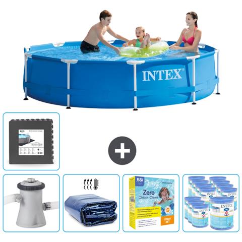 Piscina Fuori Terra - In Giro - 305x305x76 Cm - Blu - Include Accessori Coordinati Cb24 - Foto 1
