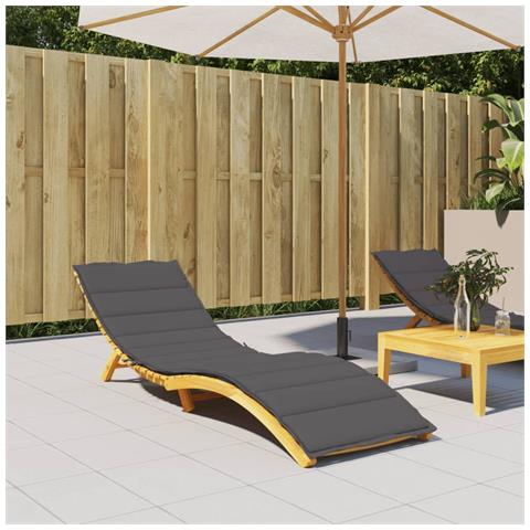 Cuscino Per Lettino Antracite 200x50x3 Cm In Tessuto Oxford - Foto 8