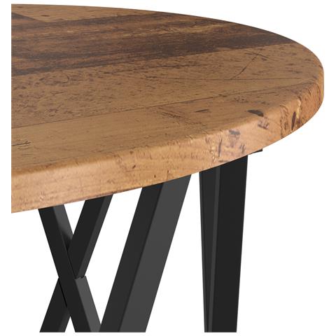 Tavoli Laterali a Nido 3 pz in Legno D'Annata e Legno Ingegnerizzato - Foto 9