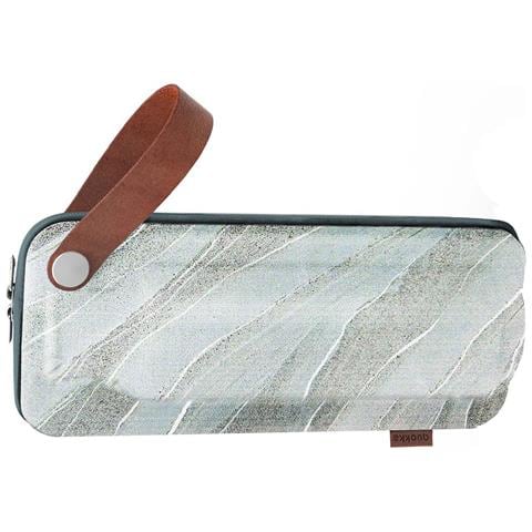 Porta Bottiglia 630ml Protezione Rigida Design Elegante, Bianco / Grigio - Foto 1
