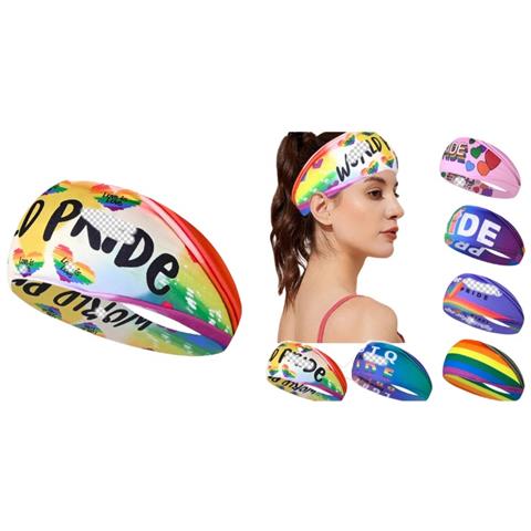 Fascia Sportiva Arcobaleno Assorbi-sudore - Perfetta Per Corsa, Yoga E Fitness Yellow - Foto 2