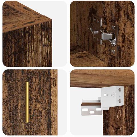 Armadietto a muro Legno vecchio 60 x 31 x 70 cm - Foto 9