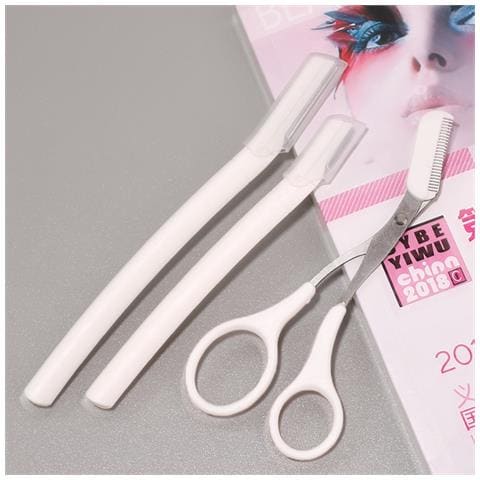 Set Di Rasoi Per Sopracciglia: Shaver Microguard In Acciaio Inossidabile & Forbici Per Rifinire - Foto 7